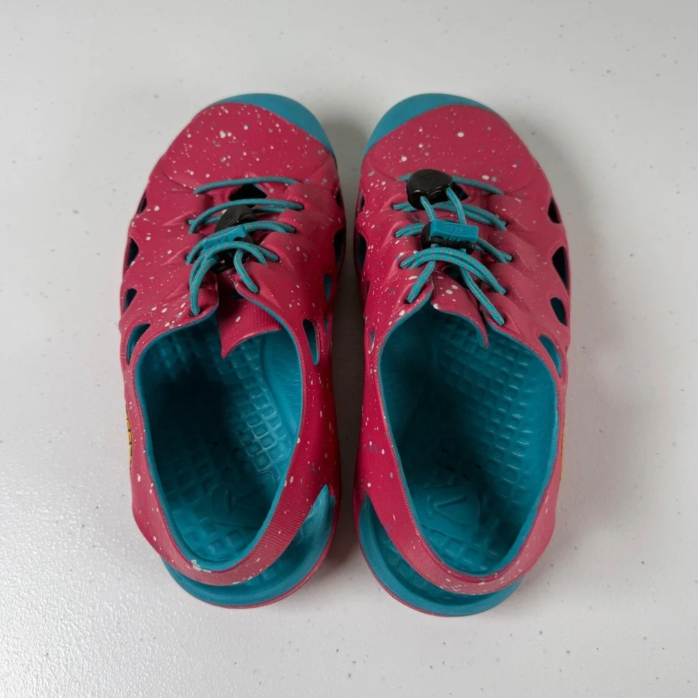 KEEN Kids 1 Sandals Pink Blue Speckled Rio Water Shoes Gorpcore Active Summer